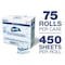Charmin Standard, 450 Sheets, White, 75 PK 71693 - alternate 6
